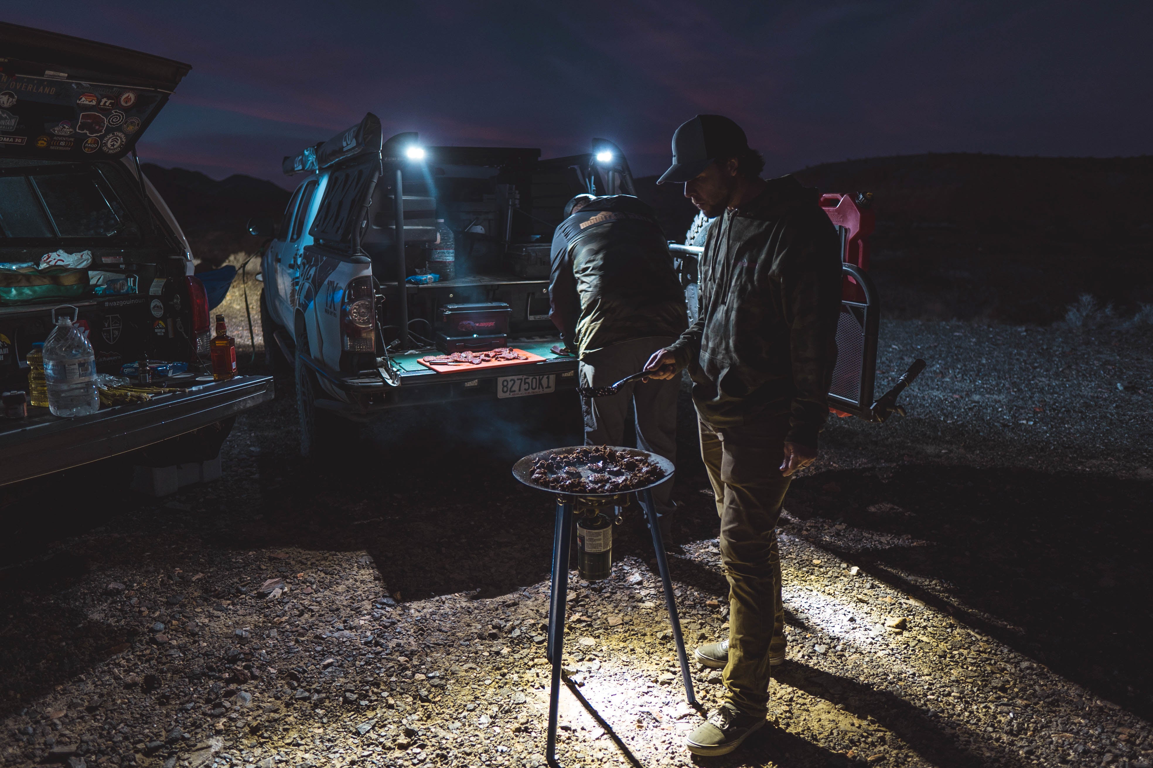 What do you use to cook while camping?