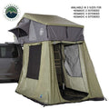 NOMADIC 4 ROOF TOP TENT ANNEX GREEN BASE WITH BLACK FLOOR & TRAVEL COVER - Get Rigged Co.