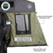 NOMADIC 4 ROOF TOP TENT ANNEX GREEN BASE WITH BLACK FLOOR & TRAVEL COVER - Get Rigged Co.