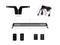 2005-2015 TOYOTA TACOMA 32" LOWER BUMPER FLUSH LED LIGHT BAR BRACKETS KIT - [Get Rigged Co]