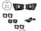 2012-2015 TOYOTA TACOMA LED FOG LIGHT POD REPLACEMENTS BRACKETS KIT - [Get Rigged Co]