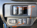 Small Style Toyota OEM Style "DITCH LIGHTS" Switch - Cali Raised LED