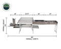 Komodo Camp Kitchen - Dual Grill, Skillet, Folding Shelves, and Rocket Tower - Stainless Steel - [Get Rigged Co]