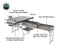 Komodo Camp Kitchen - Dual Grill, Skillet, Folding Shelves, and Rocket Tower - Stainless Steel - [Get Rigged Co]