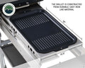 Komodo Camp Kitchen - Dual Grill, Skillet, Folding Shelves, and Rocket Tower - Stainless Steel - [Get Rigged Co]