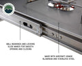 Komodo Camp Kitchen - Dual Grill, Skillet, Folding Shelves, and Rocket Tower - Stainless Steel - [Get Rigged Co]