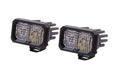 Stage Series 2" SAE/DOT Yellow Sport Standard LED Pod (pair) - [Get Rigged Co]
