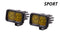 Stage Series 2" SAE/DOT Yellow Sport Standard LED Pod (pair) - [Get Rigged Co]