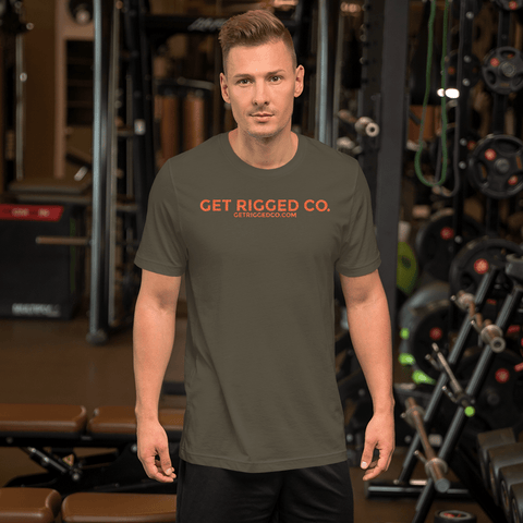 Orange Get Rigged Co Short-Sleeve Unisex T-Shirt - [Get Rigged Co]