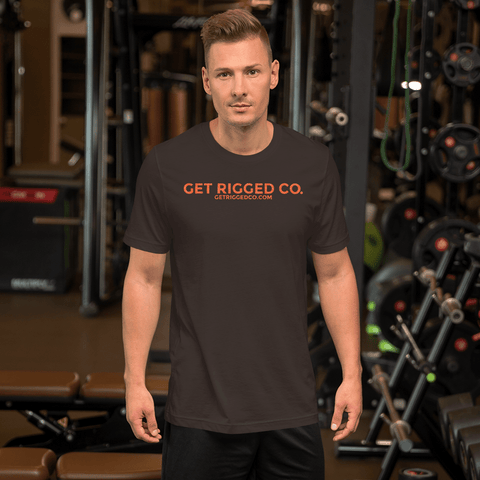 Orange Get Rigged Co Short-Sleeve Unisex T-Shirt - [Get Rigged Co]