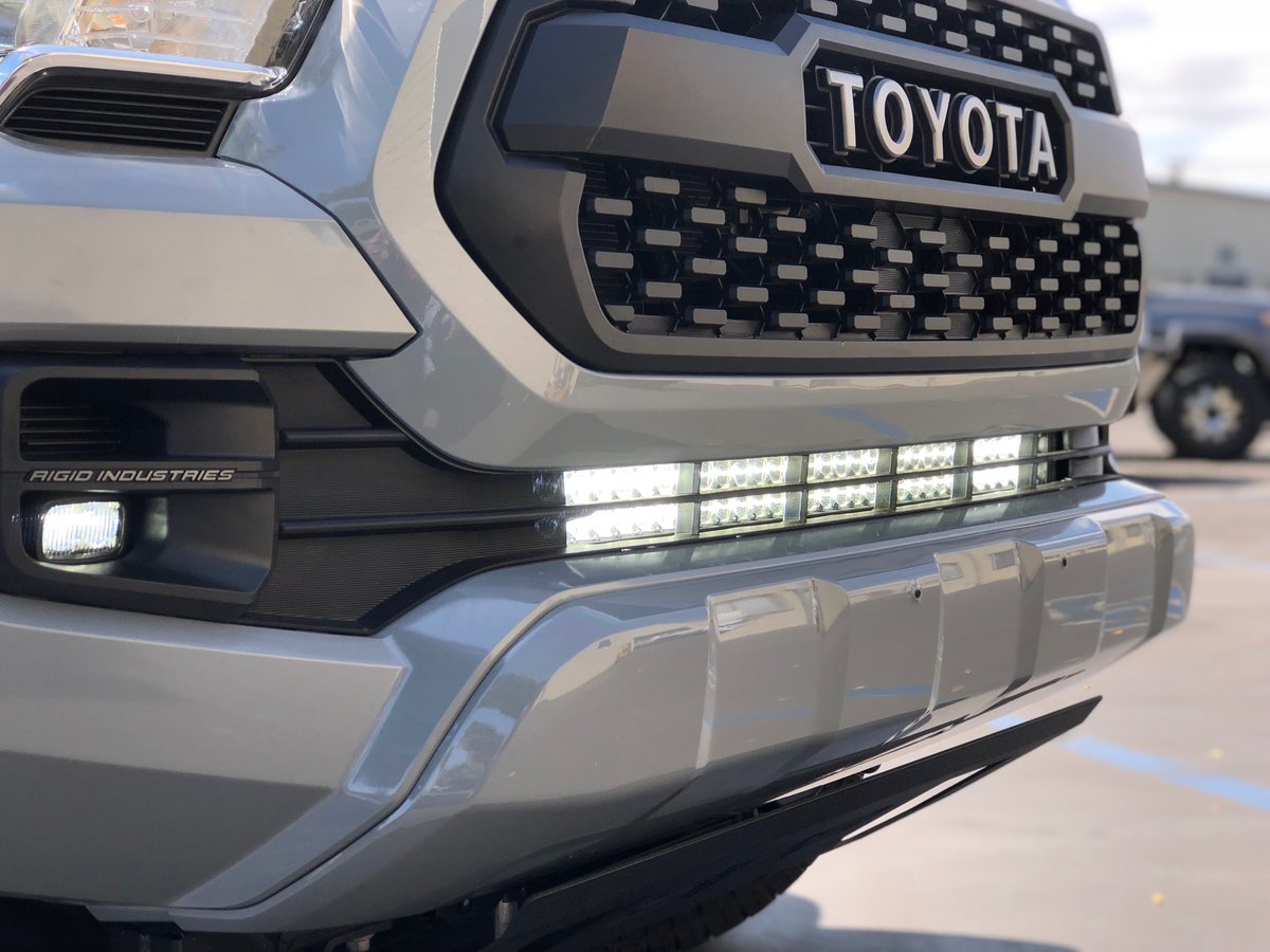 32 lower bumper hidden led light bar kit fits 2016-2023 toyota tacoma