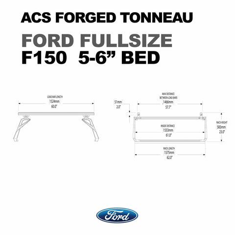 LEITNER ACS FORGED TONNEAU - RACK ONLY - Ford - [Get Rigged Co]