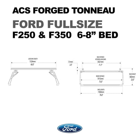 LEITNER ACS FORGED TONNEAU - RACK ONLY - Ford - [Get Rigged Co]