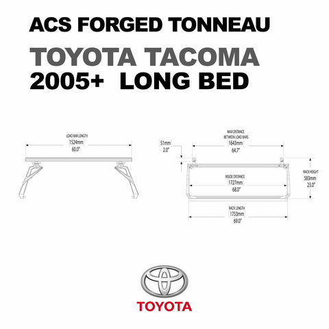 LEITNER ACS FORGED TONNEAU - RAILS ONLY - Toyota - [Get Rigged Co]