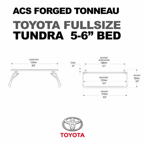 LEITNER ACS FORGED TONNEAU - RACK ONLY - Toyota - [Get Rigged Co]