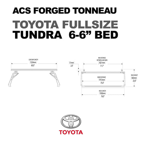 LEITNER ACS FORGED TONNEAU - RACK ONLY - Toyota - [Get Rigged Co]
