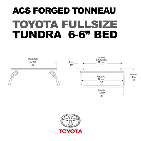 LEITNER ACS FORGED TONNEAU - RAILS ONLY - Toyota - [Get Rigged Co]
