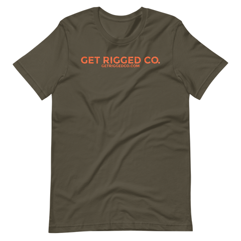 Orange Get Rigged Co Short-Sleeve Unisex T-Shirt - [Get Rigged Co]