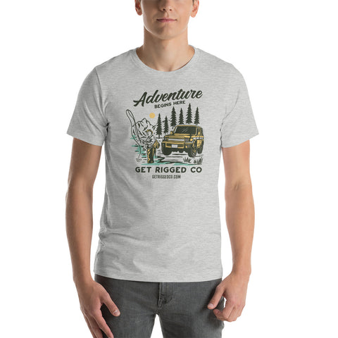 Fly Fishing Adventure Short-Sleeve Unisex T-Shirt - [Get Rigged Co]