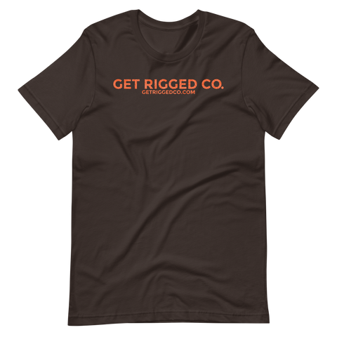 Orange Get Rigged Co Short-Sleeve Unisex T-Shirt - [Get Rigged Co]